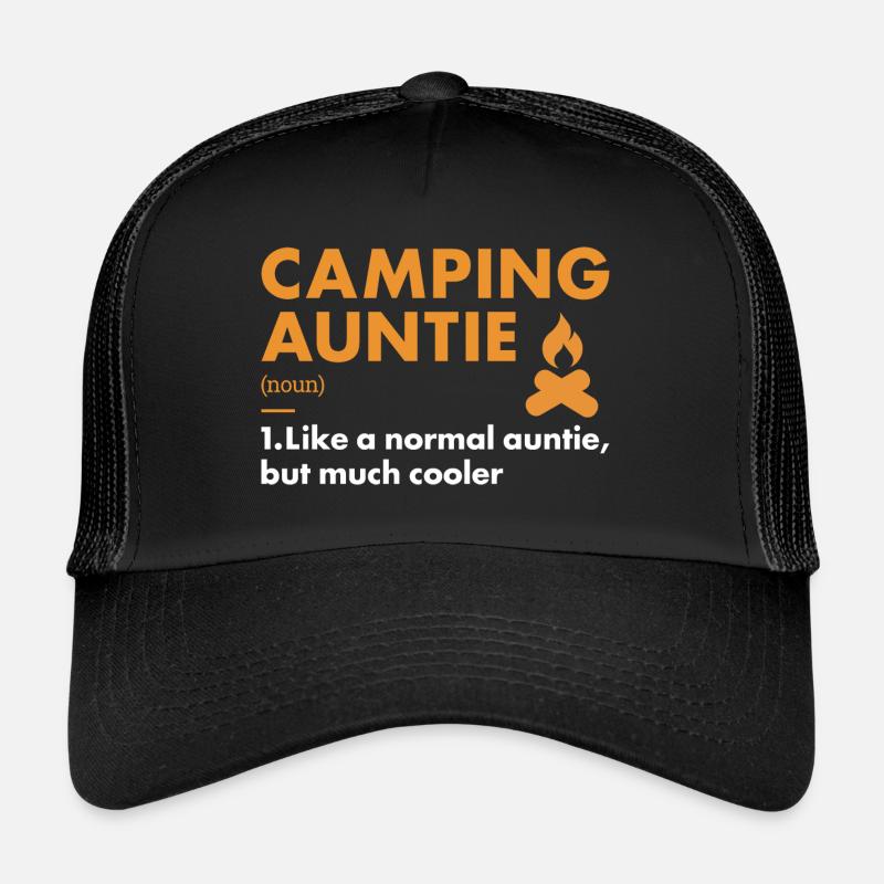 Camper Auntie Définition Camping Casquette trucker 