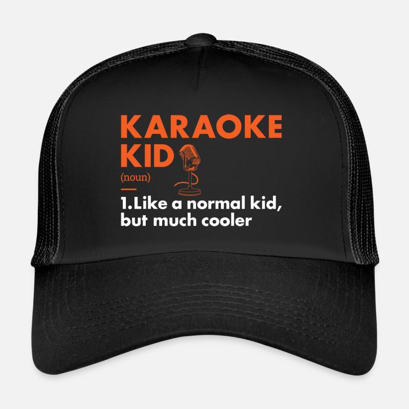 Singer Kid Definition Karaoke Trucker Cap