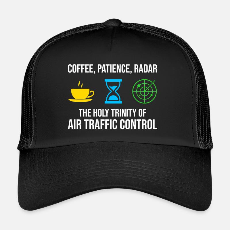 Air Traffic Controller Coffee Radar ATC Aviation Trucker Cap