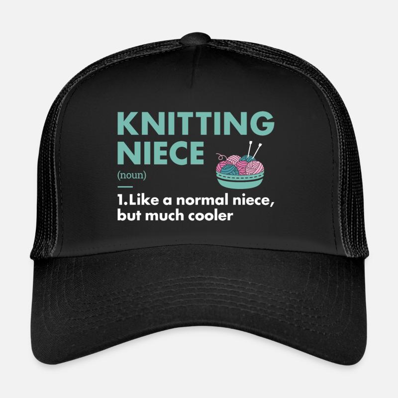 Knitter Niece Definition Knitting Trucker Cap