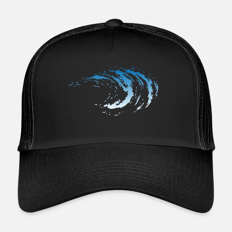 Wave - Trucker Cap - black/black
