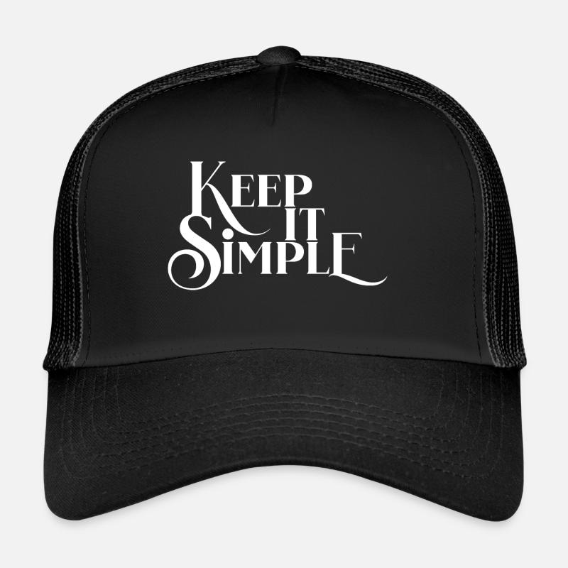 Keep it simple - Trucker Cap - black/black