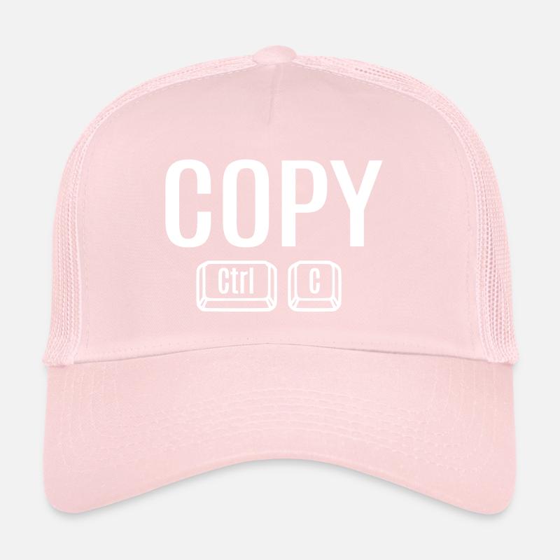 Copier Coller Ctrl + CV Père Mère Enfant Bébé Fun Casquette trucker 