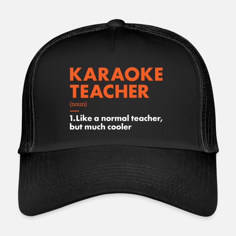 Singer Teacher Definition Karaoke Trucker Cap