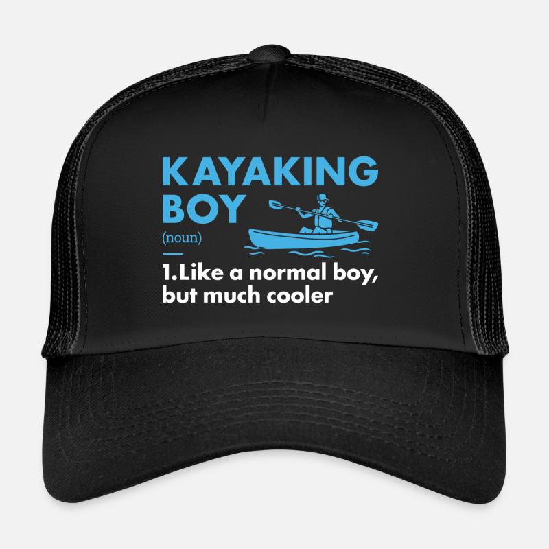 Kayaker Boy Definition Kayaking Trucker Cap