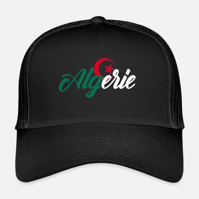 Algerien - Trucker Cap - Schwarz/Schwarz
