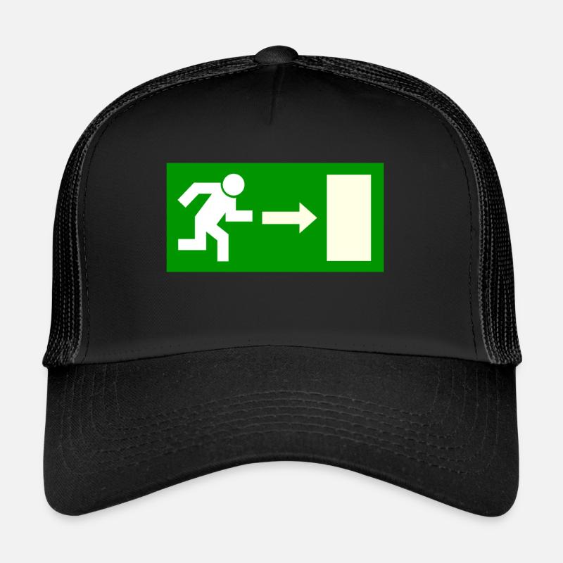 Exit sign template to personalize Trucker Cap
