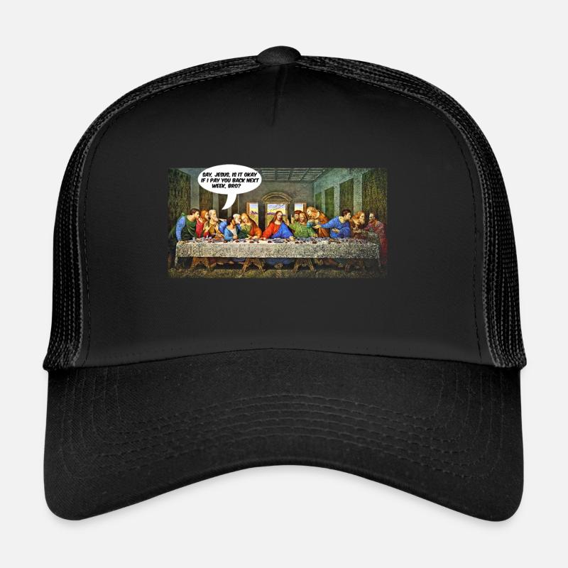 Jésus, le dernier souper Casquette trucker 