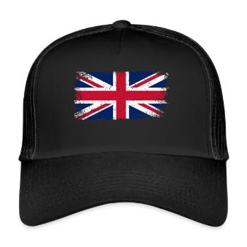 Great Britain Flag - Trucker Cap - black/black - Front