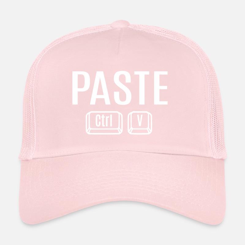 Copier Coller Ctrl + CV Père Mère Enfant Bébé Fun Casquette trucker 