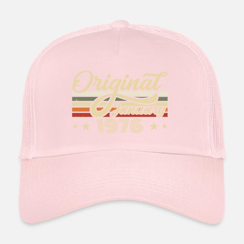 Date de naissance Janvier 1976 Janvier Né en janvier Casquette trucker 