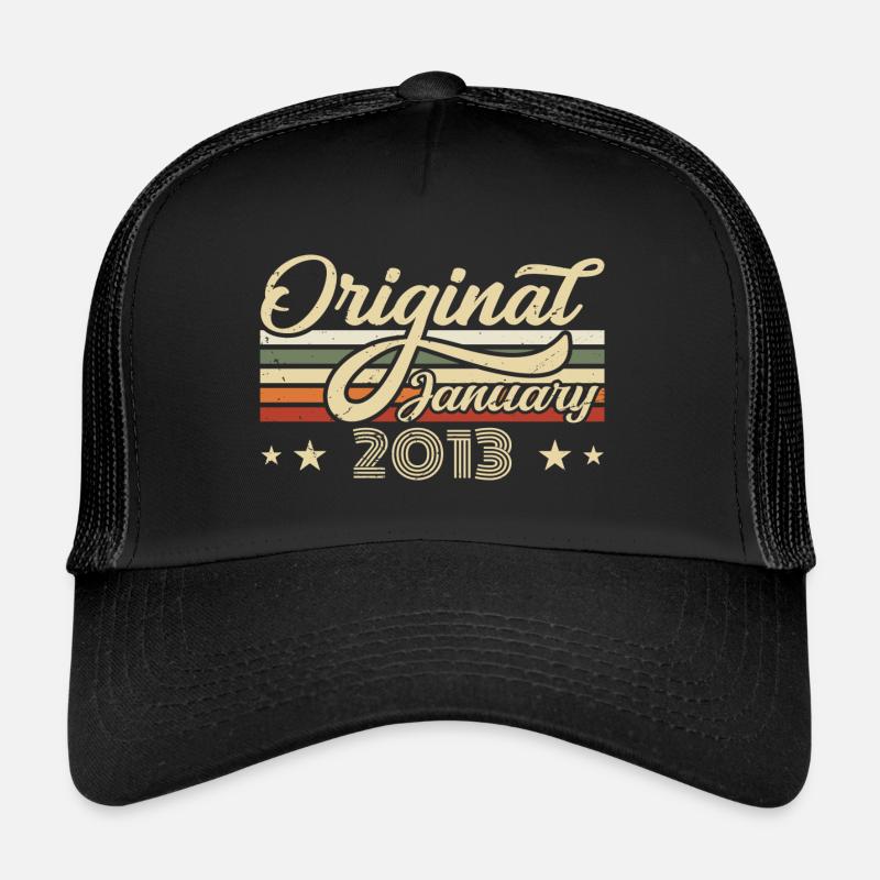 Anniversaire Janvier 2013 Janvier Né en Janvier Casquette trucker 