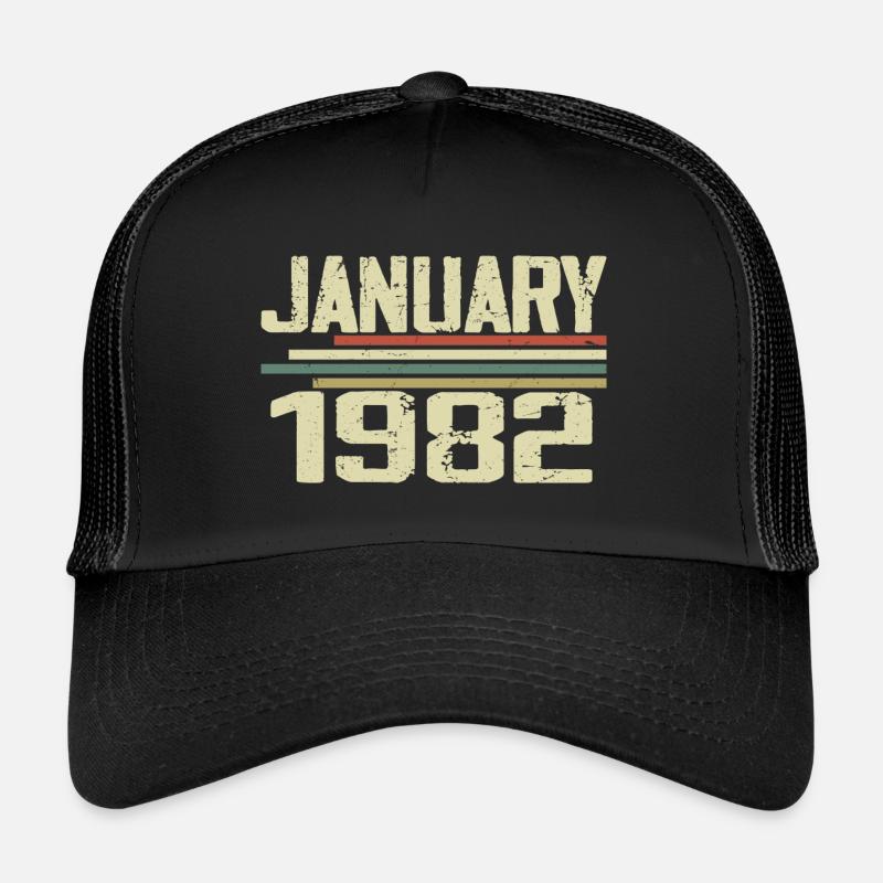 January 1982 - Birthday Gift January 1982 Trucker Cap