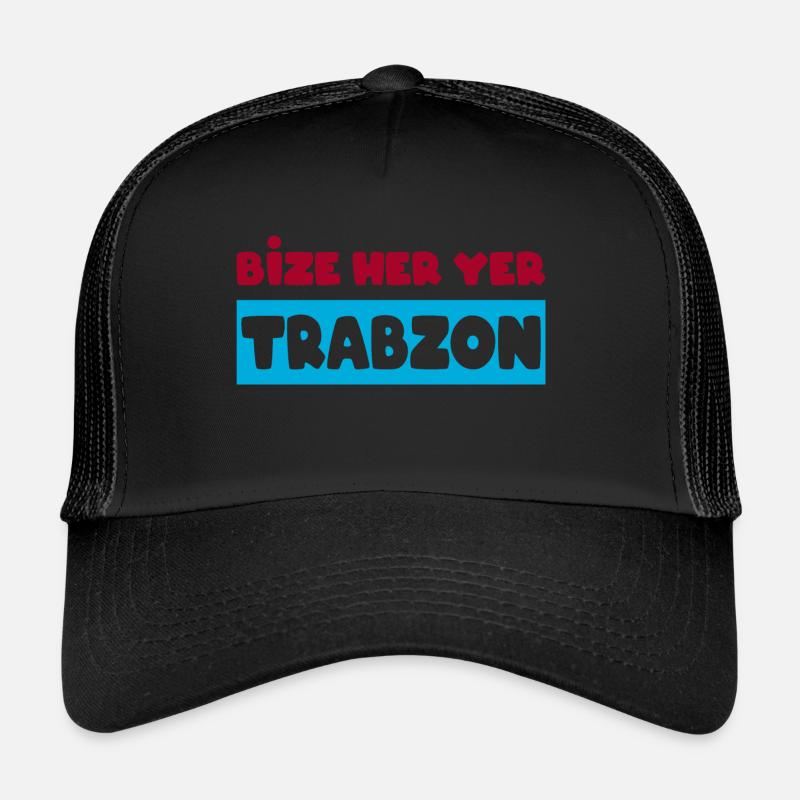 Bize her yer Trabzon 61 - Trucker Cap - Schwarz/Schwarz