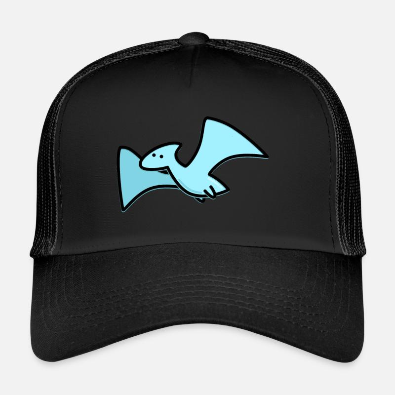 Süßer Dino - Trucker Cap - Schwarz/Schwarz