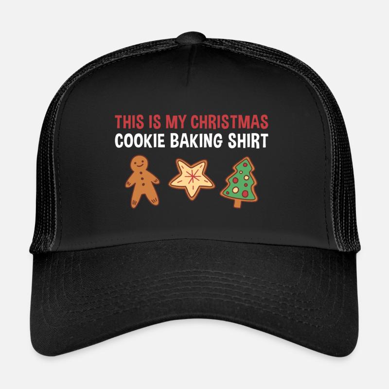 Baking Christmas Cookie Baking Cookie - Trucker Cap - Schwarz/Schwarz