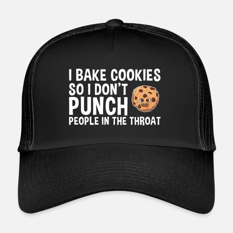 Baking I Bake Cookies Cookie Trucker Cap