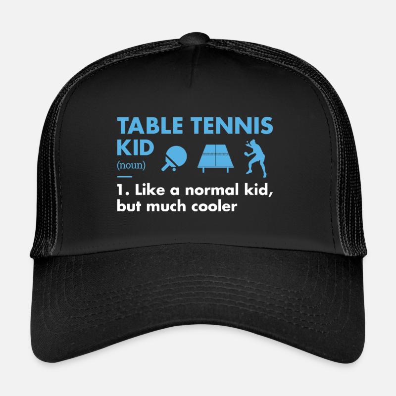 Sport Kid Definition Table Tennis Trucker Cap