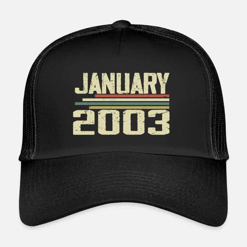 Janvier 2003 - Cadeau d’anniversaire Janvier 2003 Casquette trucker 