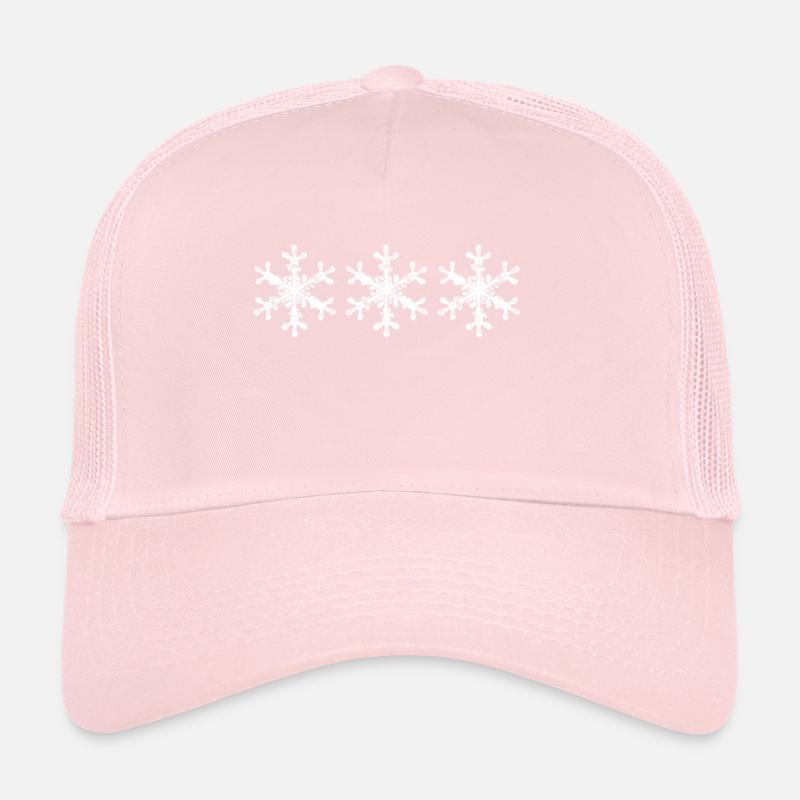 3 flocons de neige 3 flocons de neige Noël Noël Casquette trucker 