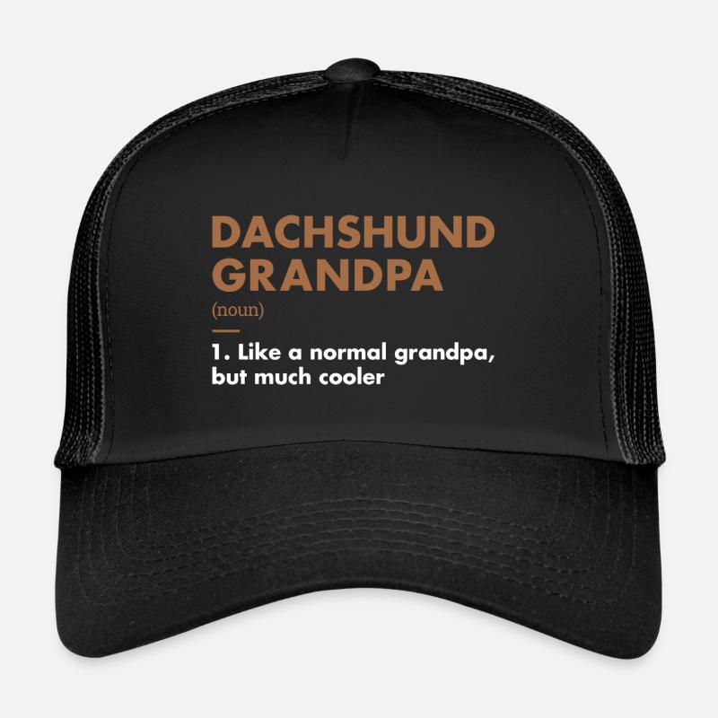 Définition du grand-père teckel Casquette trucker 