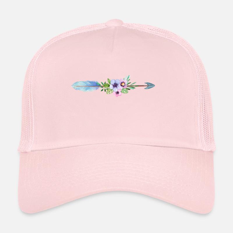 Flèche de fleurs de printemps Casquette trucker 