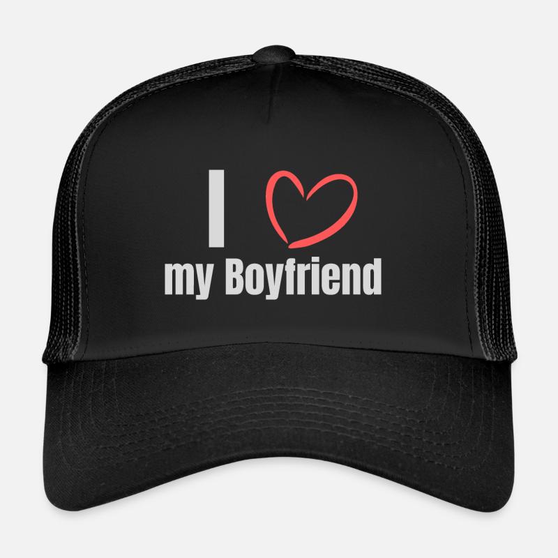 J’aime mon petit ami Casquette trucker 