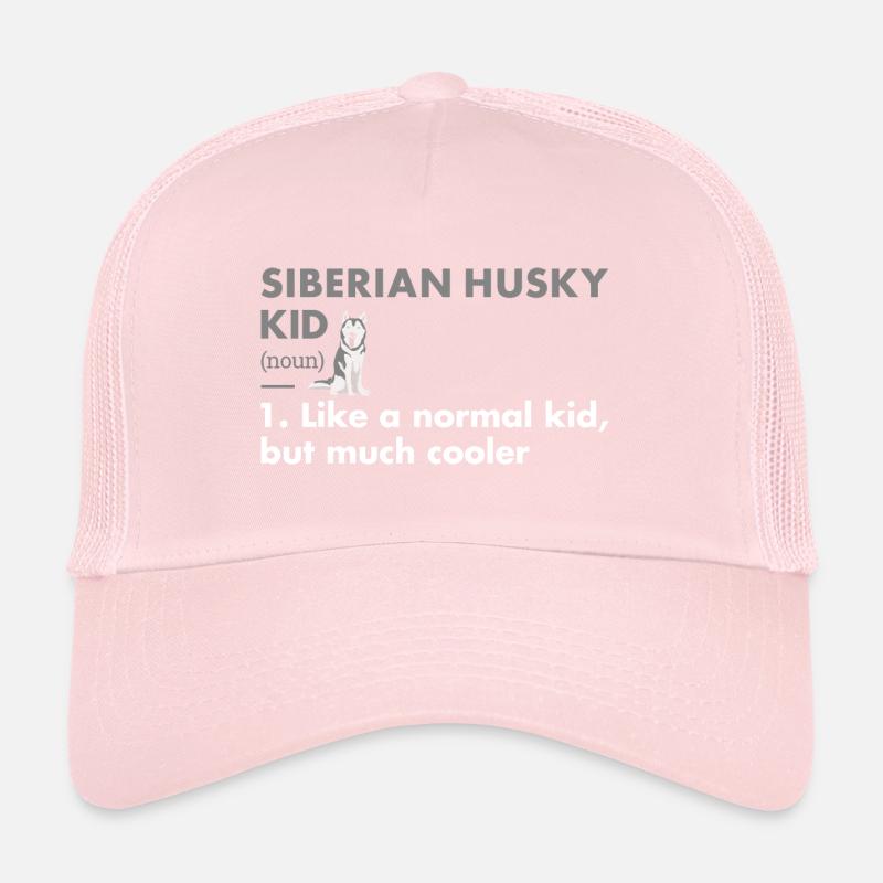 Définition de Siberian Husky Kid Casquette trucker 