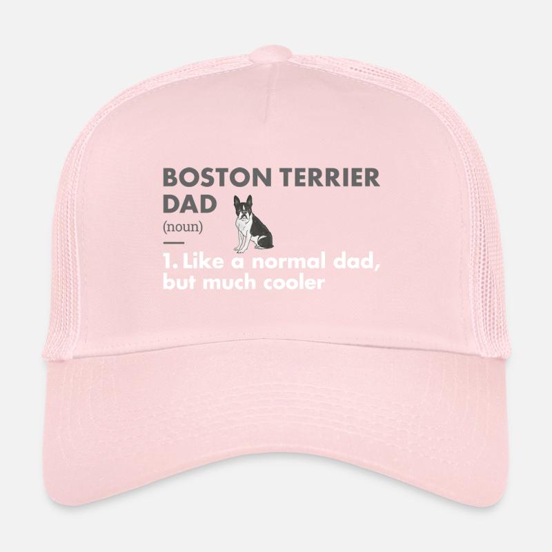 Boston Terrier Dad Definition Trucker Cap