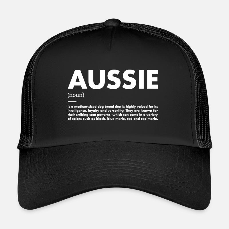 Dog Aussie Definition Trucker Cap