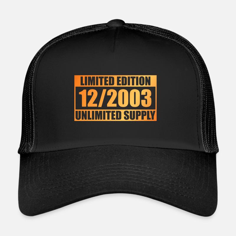 20th Anniversary Edition Limitée - ꝏ Approvisionnement 12/2003 Casquette trucker 