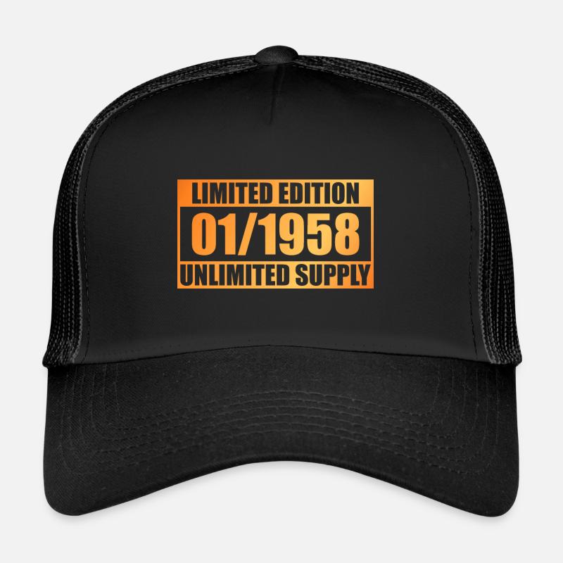 66th Birthday Limited Edition - ꝏ Supply 01/1958 Trucker Cap