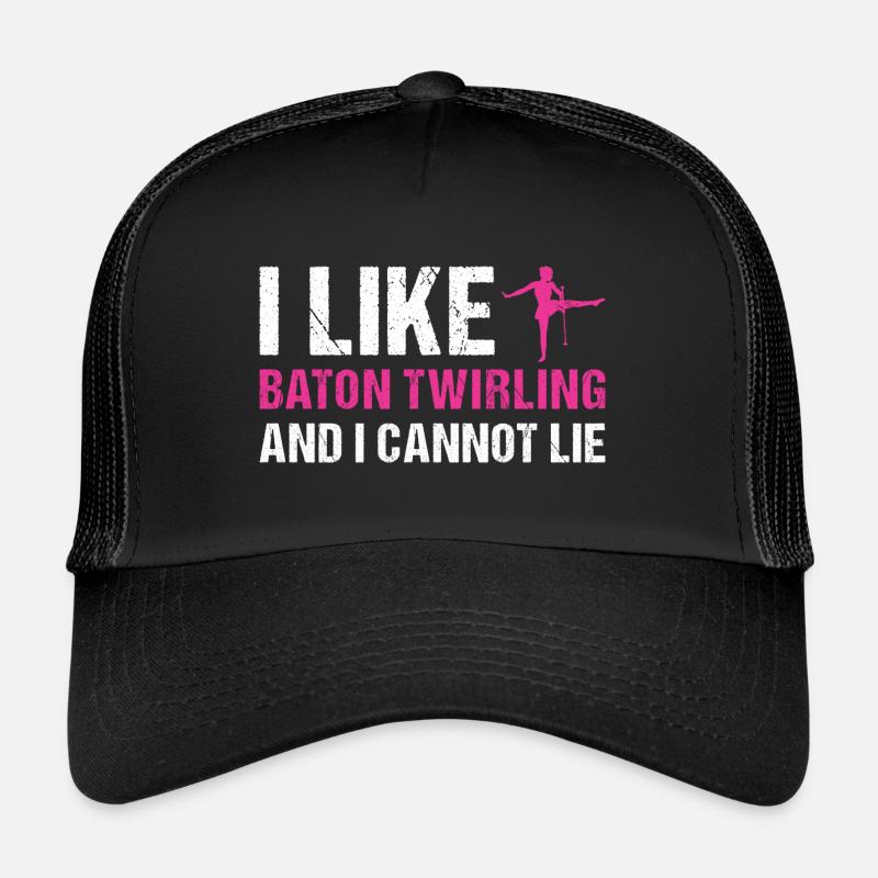 Baton Twirler J’aime Baton Twirling Casquette trucker 