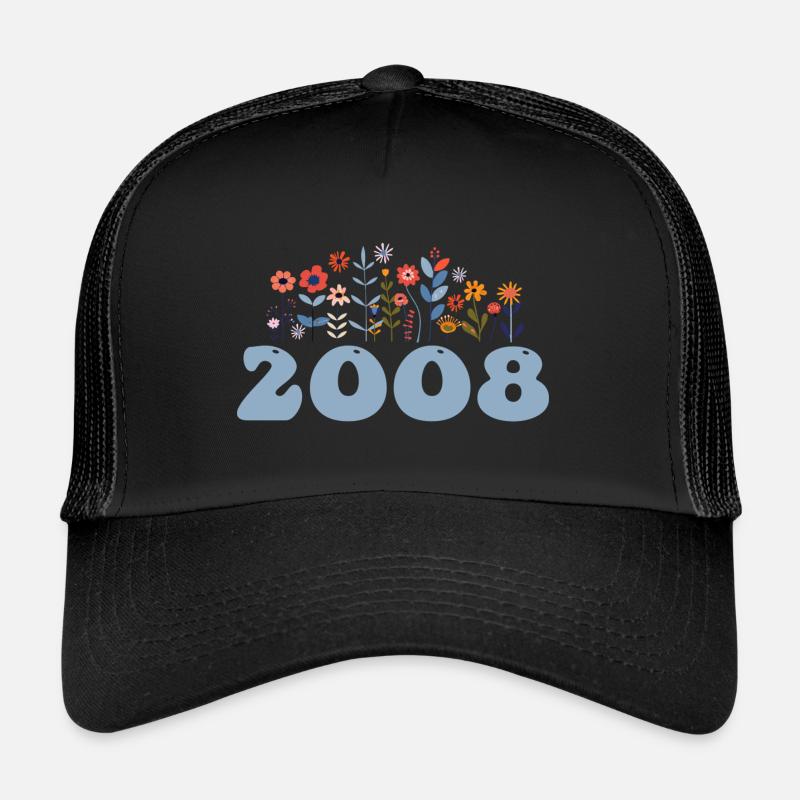 2008 Blumenmuster 2008 Blumen-thema Blumen 2008 Trucker Cap