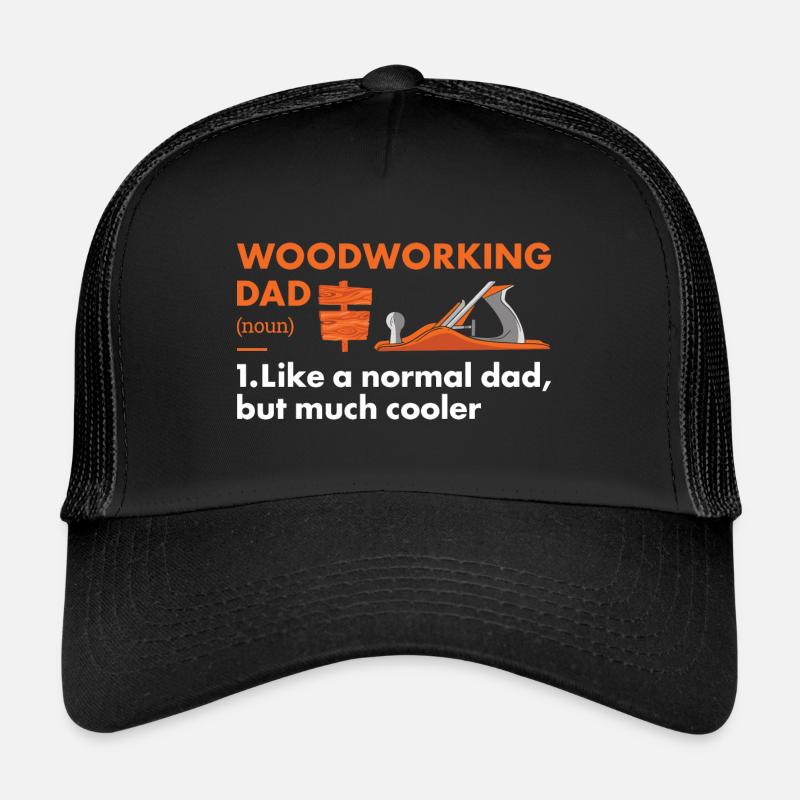 Woodworker Dad Definition Woodworking Trucker Cap