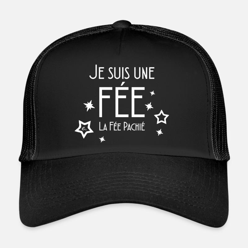 Je suis une fée (blanc) Casquette trucker 