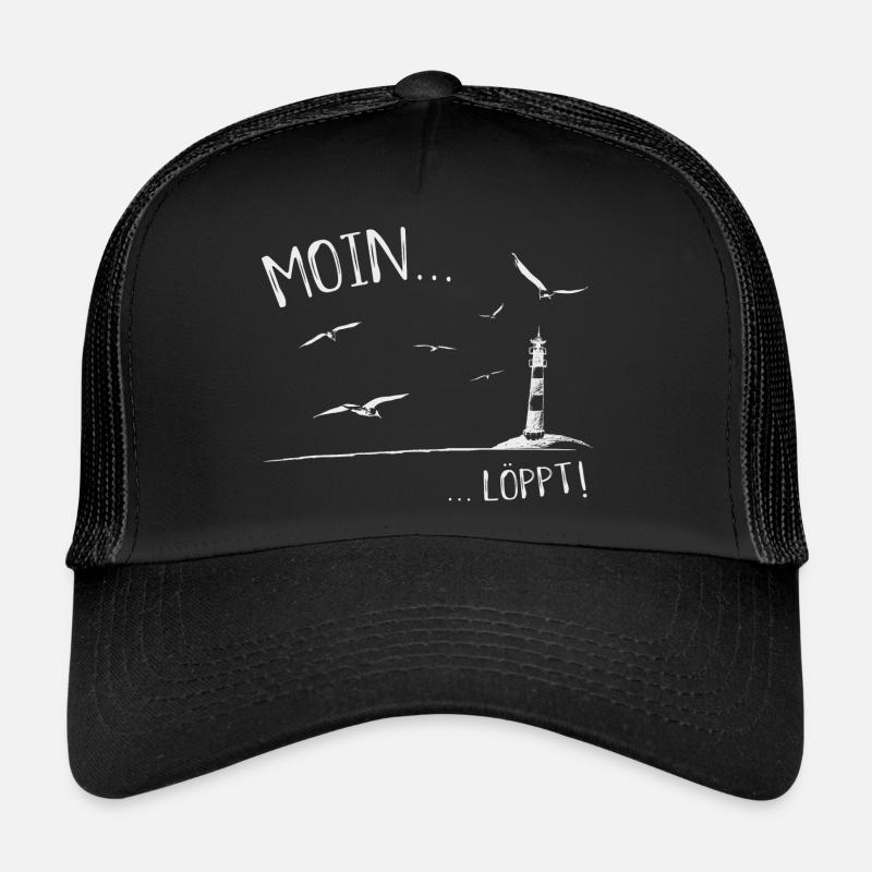Nordsee Leuchtturm Moin Löppt lustig Geschenk Trucker Cap