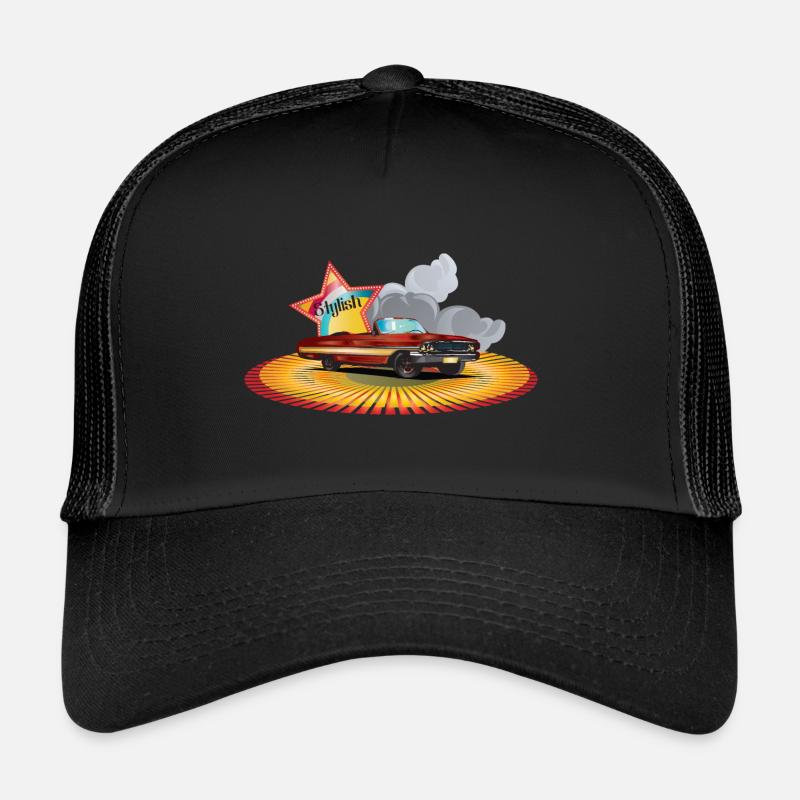 Voiture classique élégante Casquette trucker 