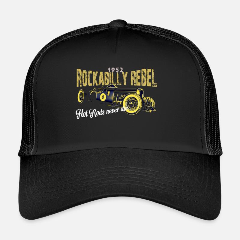 Rockabilly Rebel Design - Trucker Cap - black/black