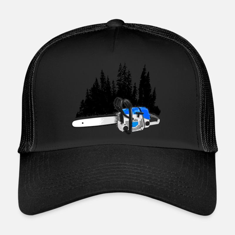 Dein Forstbetrieb - chainsaw & forest (blue) Trucker Cap