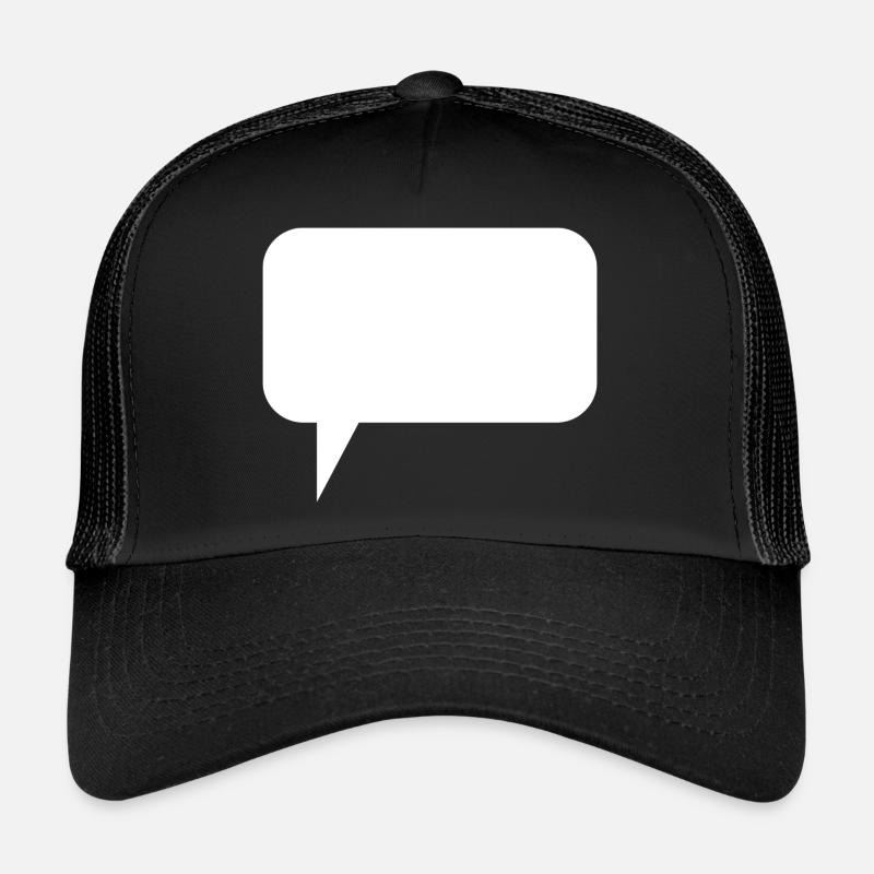 Speech Bubble Thought Bubble Label Speechbubble Trucker Cap