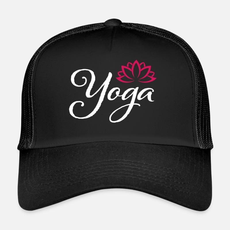 YOGA Mädchen - Trucker Cap - Schwarz/Schwarz