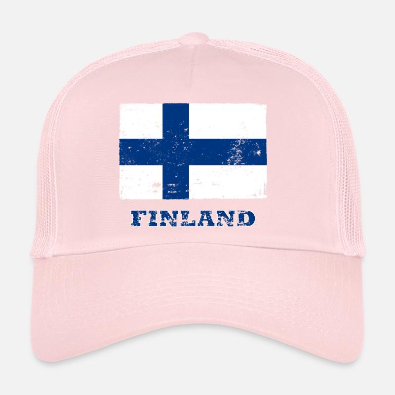 Drapeau de La Finlande, drapeau finlandais Casquette trucker 