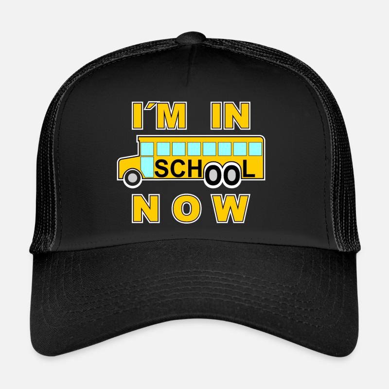 School im in school now - Trucker Cap - black/black