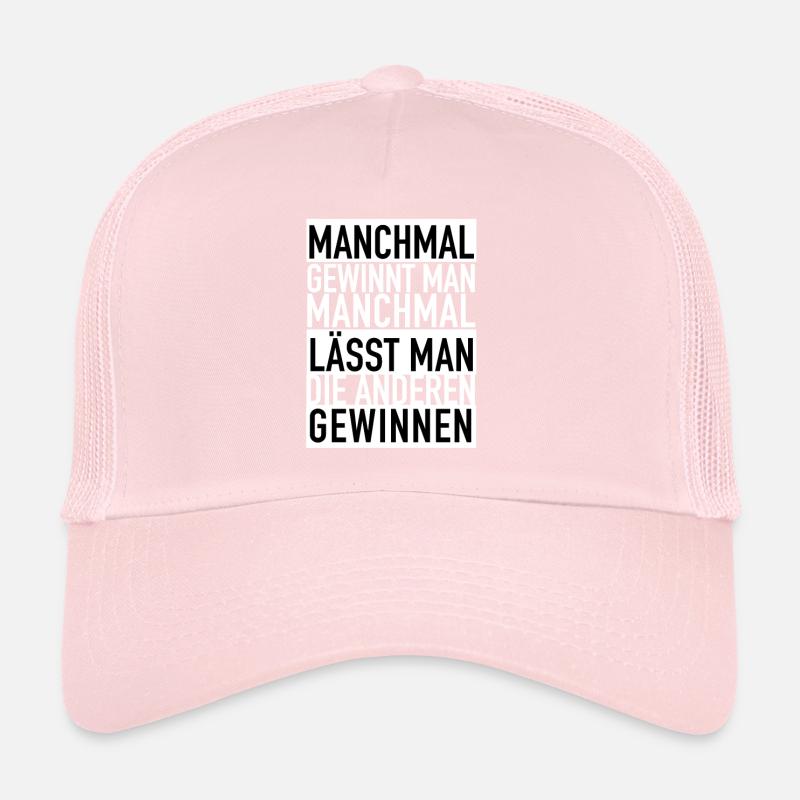 Spruch für Gewinner und Verlierer Geschenk Trucker Cap