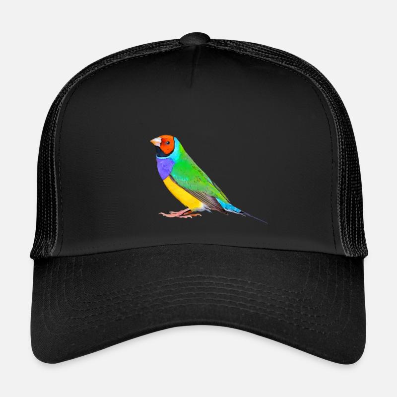 Gouldamadine plain 01 - Trucker Cap - Schwarz/Schwarz