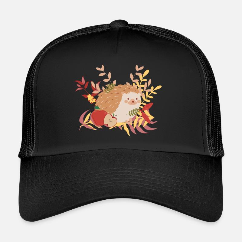 Autumn Hedgehog Trucker Cap
