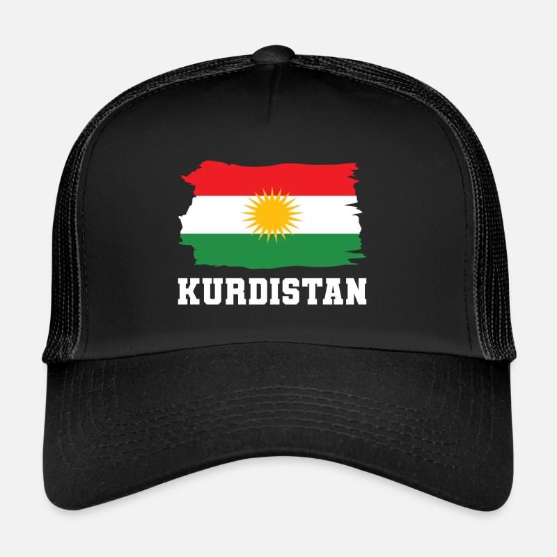 Kurdistan Kurdish Flag Kurd Kurdish Her Biji Trucker Cap