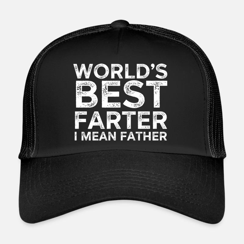 Weltbester Farter Ich meine Vater - Trucker Cap - Schwarz/Schwarz