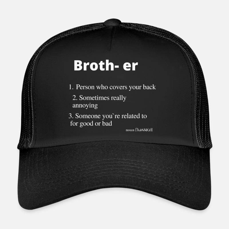 Brother 2 - Casquette trucker  - noir/noir